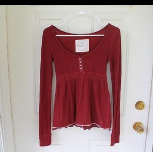 Abercrombie and Fitch Empire Waist Babydoll Top